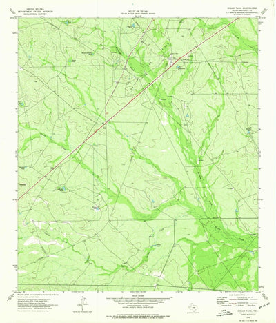 United States Geological Survey Indian Tank, TX (1974, 24000-Scale) digital map