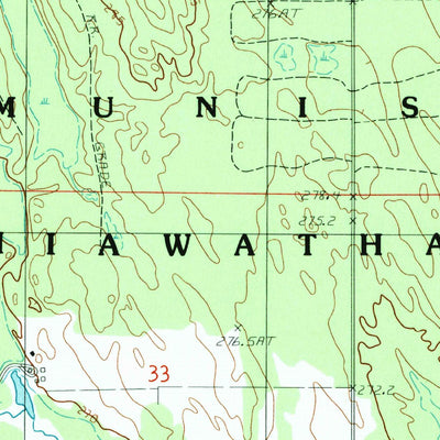 United States Geological Survey Indian Town, MI (1984, 24000-Scale) digital map
