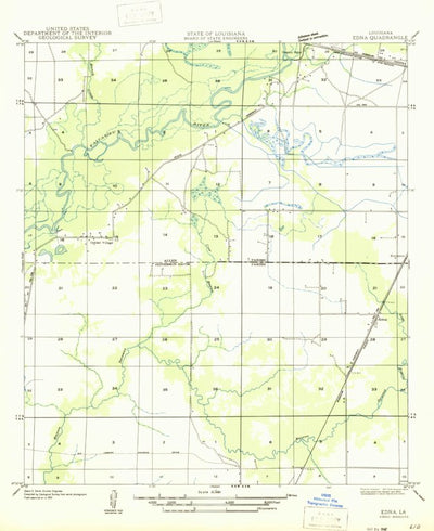 United States Geological Survey Indian Village, LA (1947, 31680-Scale) digital map