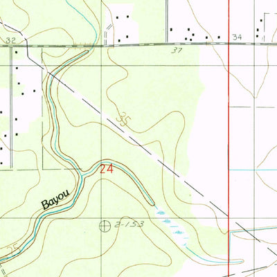 United States Geological Survey Indian Village, LA (1985, 24000-Scale) digital map