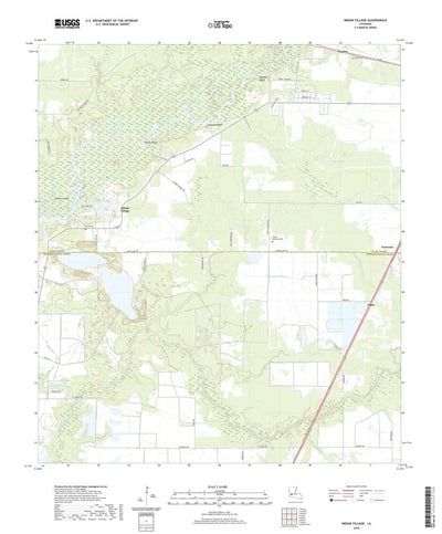 United States Geological Survey Indian Village, LA (2020, 24000-Scale) digital map