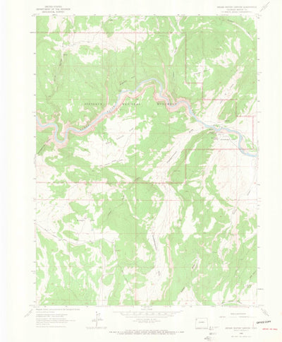 United States Geological Survey Indian Water Canyon, CO (1962, 24000-Scale) digital map
