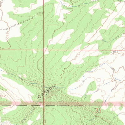 United States Geological Survey Indian Water Canyon, CO (1962, 24000-Scale) digital map