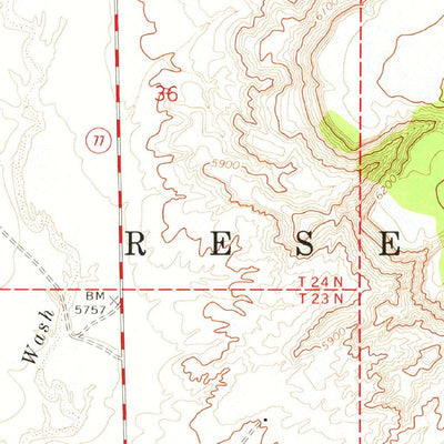 United States Geological Survey Indian Wells, AZ (1973, 24000-Scale) digital map