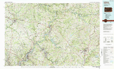 United States Geological Survey Indiana, PA (1983, 100000-Scale) digital map