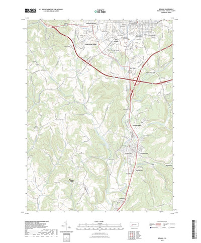 United States Geological Survey Indiana, PA (2023, 24000-Scale) digital map