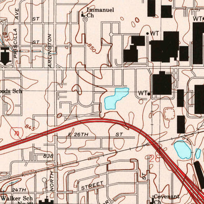 United States Geological Survey Indianapolis East, IN (1998, 24000-Scale) digital map