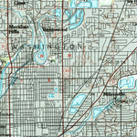 United States Geological Survey Indianapolis, IN (1986, 100000-Scale) digital map