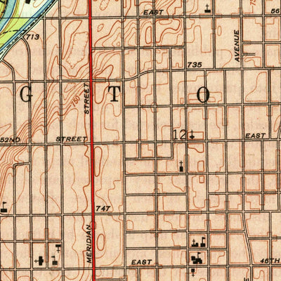 United States Geological Survey Indianapolis West, IN (1948, 24000-Scale) digital map