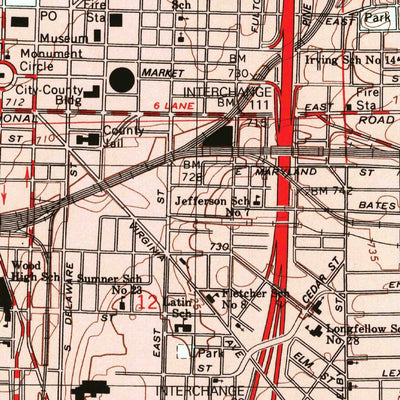 United States Geological Survey Indianapolis West, IN (1998, 24000-Scale) digital map