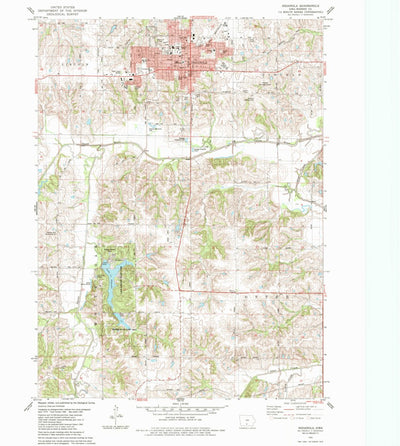United States Geological Survey Indianola, IA (1983, 24000-Scale) digital map