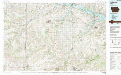 United States Geological Survey Indianola, IA (1984, 100000-Scale) digital map