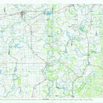 United States Geological Survey Indianola, MS (1984, 100000-Scale) digital map