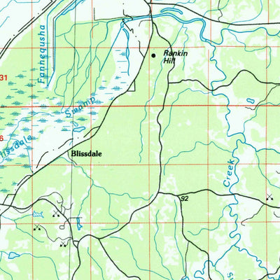 United States Geological Survey Indianola, MS (1984, 100000-Scale) digital map
