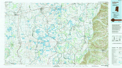 United States Geological Survey Indianola, MS (1994, 100000-Scale) digital map