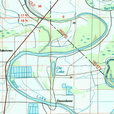 United States Geological Survey Indianola, MS (1994, 100000-Scale) digital map
