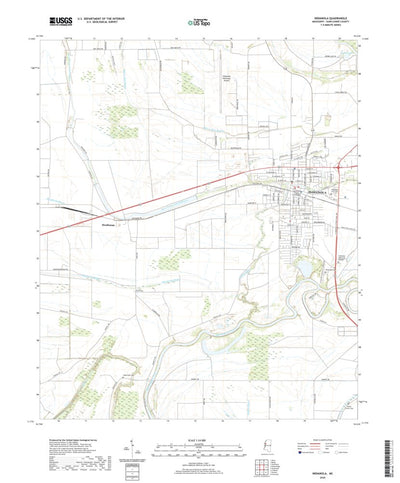 United States Geological Survey Indianola, MS (2020, 24000-Scale) digital map