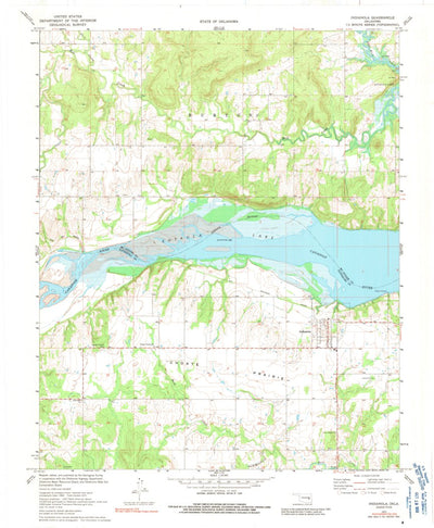 United States Geological Survey Indianola, OK (1971, 24000-Scale) digital map