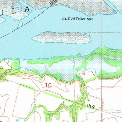 United States Geological Survey Indianola, OK (1971, 24000-Scale) digital map