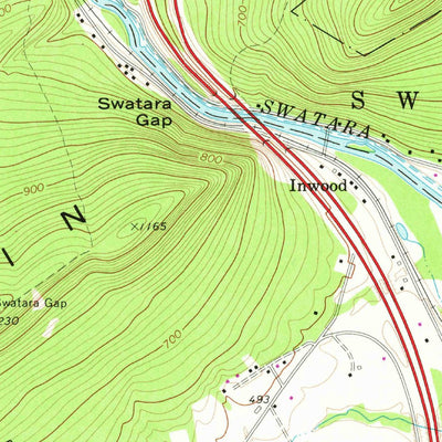 United States Geological Survey Indiantown Gap, PA (1969, 24000-Scale) digital map