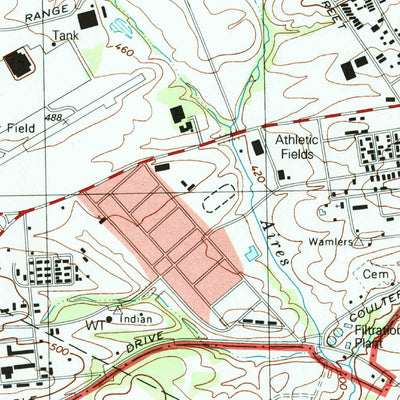 United States Geological Survey Indiantown Gap, PA (1999, 24000-Scale) digital map