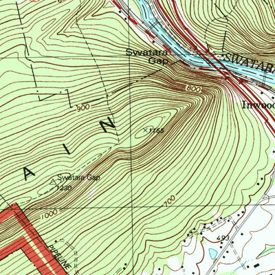 United States Geological Survey Indiantown Gap, PA (1999, 24000-Scale) digital map