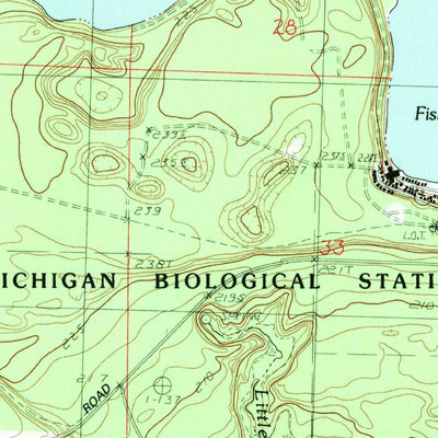 United States Geological Survey Indianville, MI (1982, 25000-Scale) digital map