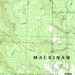 United States Geological Survey Indianville, MI (1982, 25000-Scale) digital map