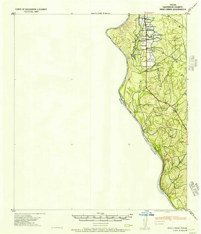 United States Geological Survey Indio Creek, TX (1957, 62500-Scale) digital map