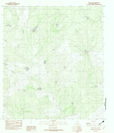 United States Geological Survey Indio Tank, TX (1982, 24000-Scale) digital map