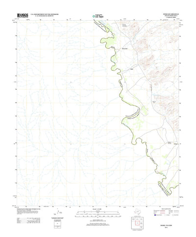 United States Geological Survey Indio, TX (2012, 24000-Scale) digital map