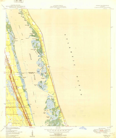 United States Geological Survey Indrio, FL (1950, 24000-Scale) digital map