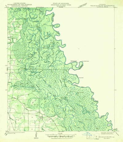 United States Geological Survey Industrial, MS-LA (1942, 31680-Scale) digital map