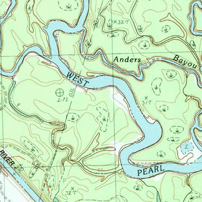 United States Geological Survey Industrial, MS-LA (1983, 24000-Scale) digital map