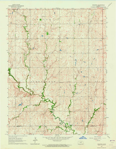 United States Geological Survey Industry, KS (1964, 24000-Scale) digital map