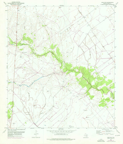 United States Geological Survey Inez NW, TX (1951, 24000-Scale) digital map
