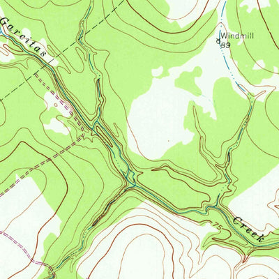 United States Geological Survey Inez NW, TX (1951, 24000-Scale) digital map