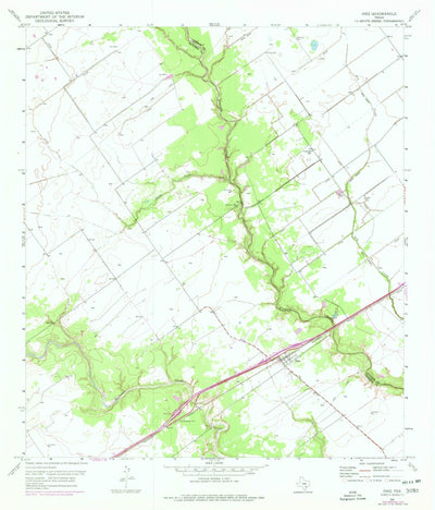 United States Geological Survey Inez, TX (1951, 24000-Scale) digital map