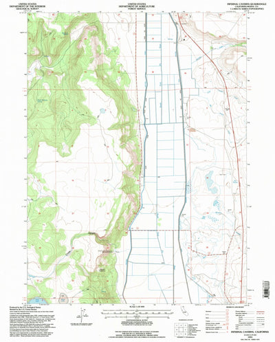 United States Geological Survey Infernal Caverns, CA (1993, 24000-Scale) digital map