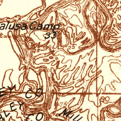 United States Geological Survey Ingalls, AR (1934, 48000-Scale) digital map