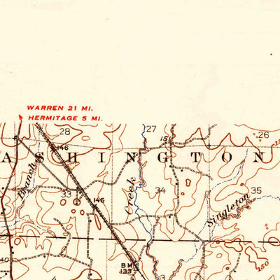 United States Geological Survey Ingalls, AR (1937, 62500-Scale) digital map