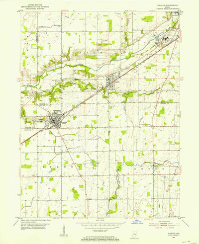 United States Geological Survey Ingalls, IN (1952, 24000-Scale) digital map