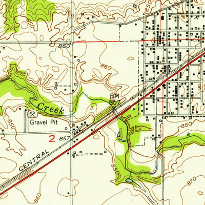United States Geological Survey Ingalls, IN (1952, 24000-Scale) digital map