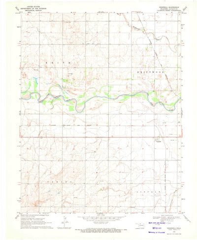 United States Geological Survey Ingersoll, OK (1969, 24000-Scale) digital map