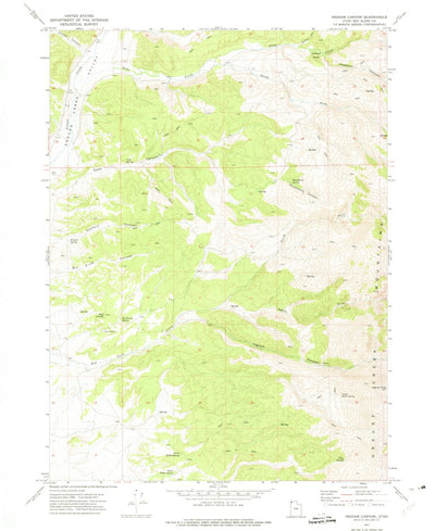 United States Geological Survey Ingham Canyon, UT (1971, 24000-Scale) digital map