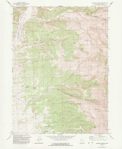 United States Geological Survey Ingham Canyon, UT (1991, 24000-Scale) digital map