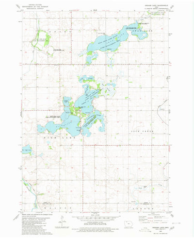 United States Geological Survey Ingham Lake, IA (1980, 24000-Scale) digital map