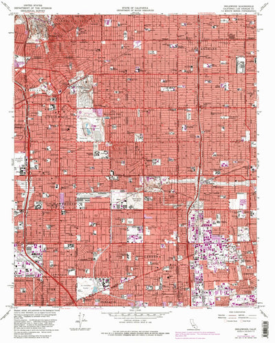 United States Geological Survey Inglewood, CA (1964, 24000-Scale) digital map