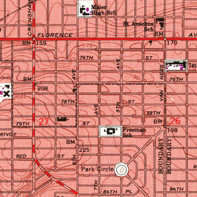 United States Geological Survey Inglewood, CA (1964, 24000-Scale) digital map