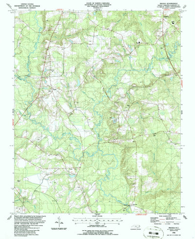 United States Geological Survey Ingold, NC (1986, 24000-Scale) digital map